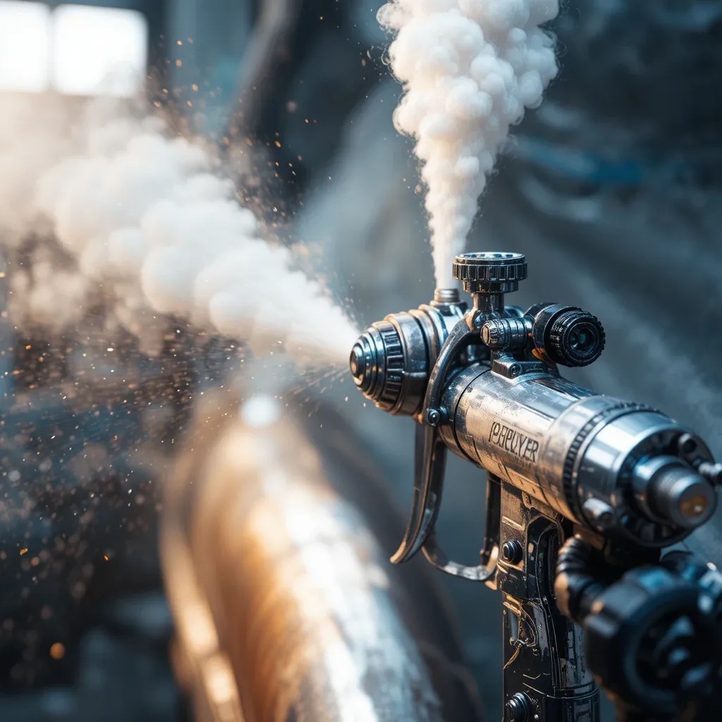 imagem ilustrativa de pistola de pintura