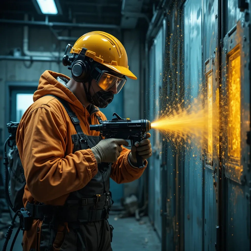 imagem ilustrativa de pistola de pintura